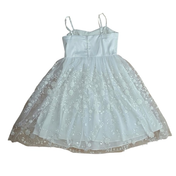 UNIQUE VINTAGE - Women - Tulle & Floral Beading - Swing Dress - Size 14 (XL) - Picture 7 of 10